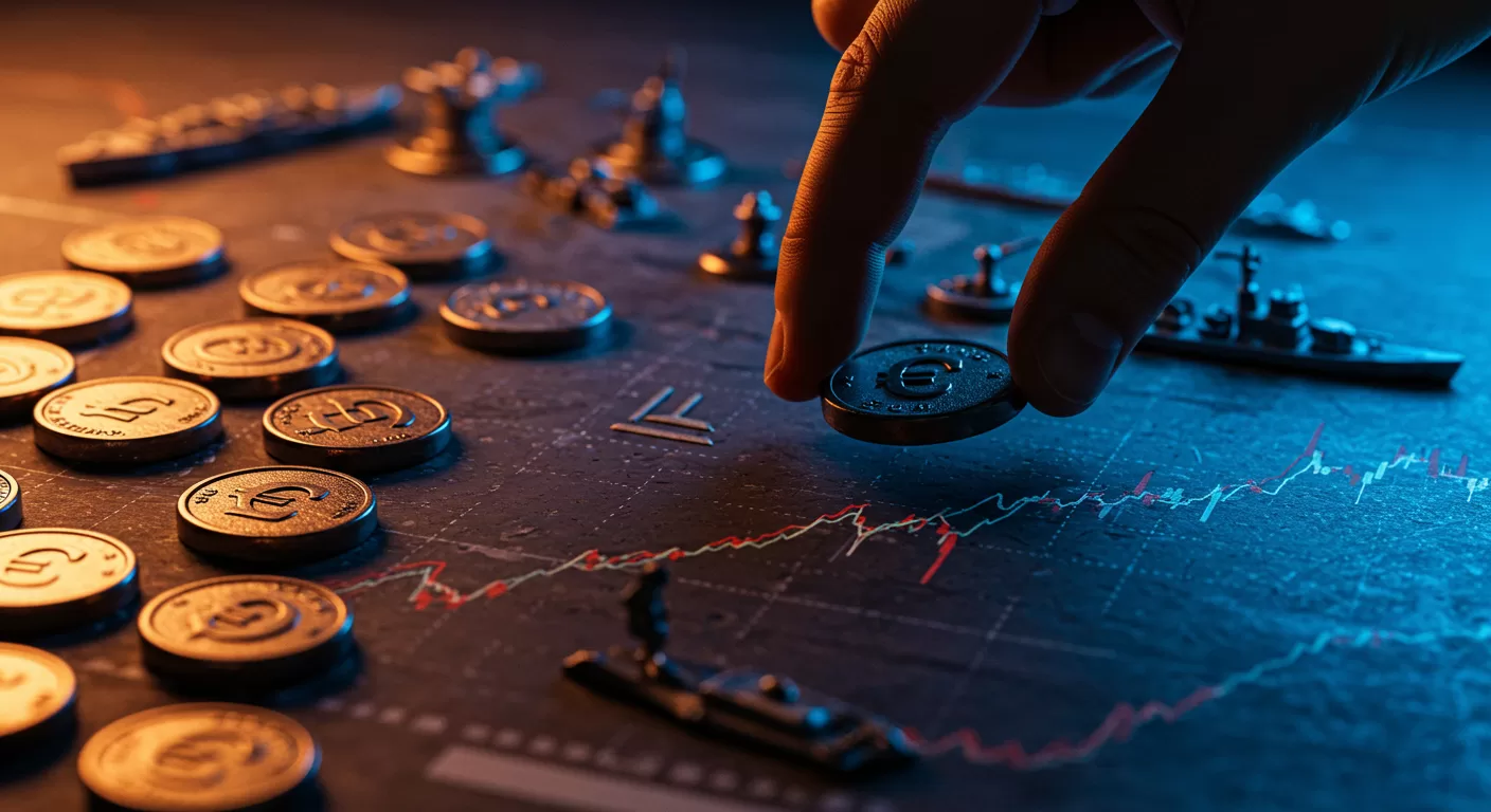 Um mapa estratégico de xadrez para o investidor europeu navegar os riscos e oportunidades do conflito geopolítico no mercado de ações.